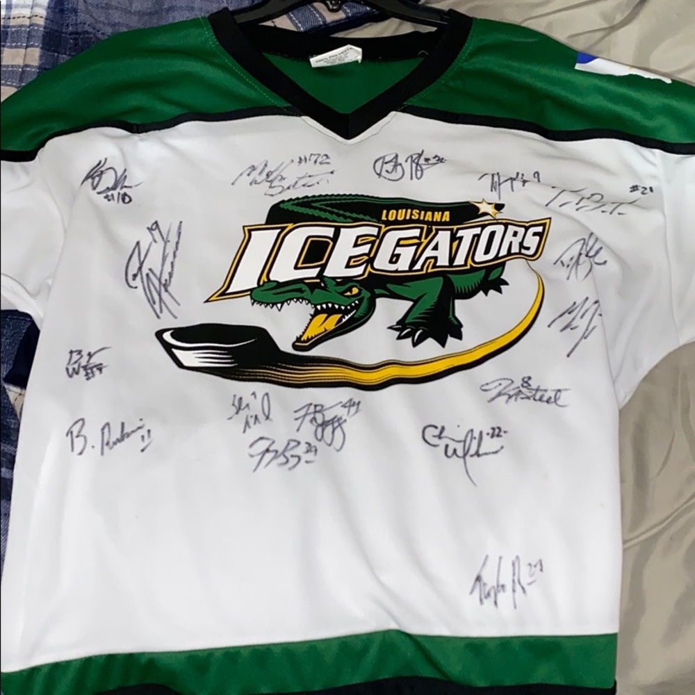 Louisiana signed Ice Gators hockey jersey